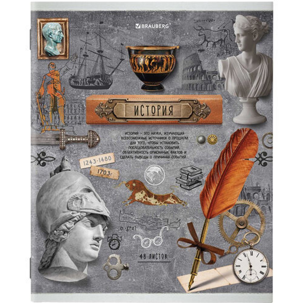 Тетради предметные, КОМПЛЕКТ 10 ПРЕДМЕТОВ, "COLLAGE", 48 листов, TWIN лак, BRAUBERG, 404030