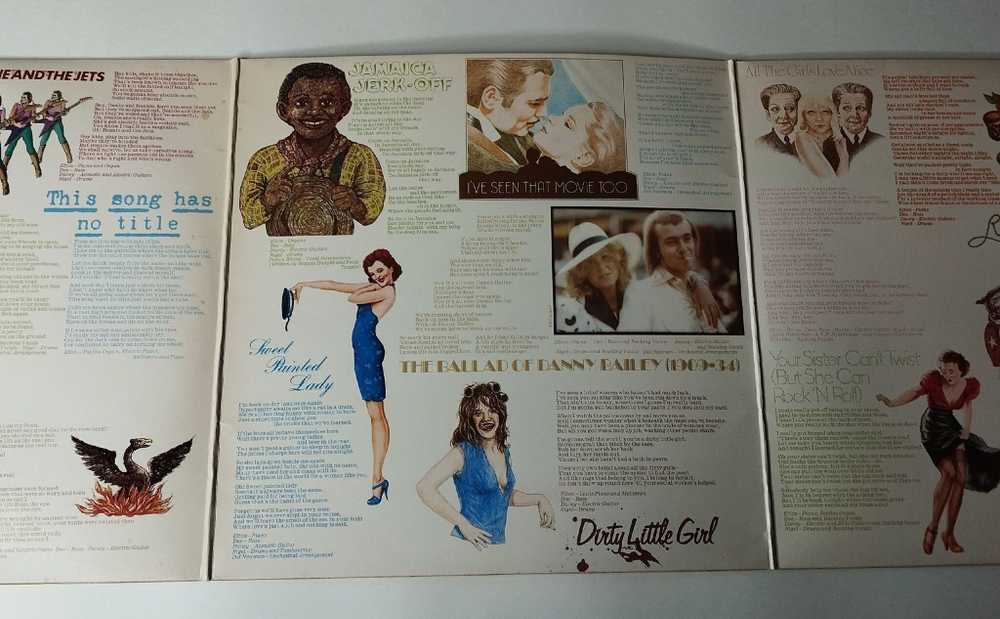 Винтажная виниловая пластинка LP Elton John Goodbye Yellow Brick Road (Japan 1973) (No Obi) Dirty Little Girl