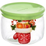 Банка для сыпучих продуктов 420мл «Зимняя фантазия» 6 видов