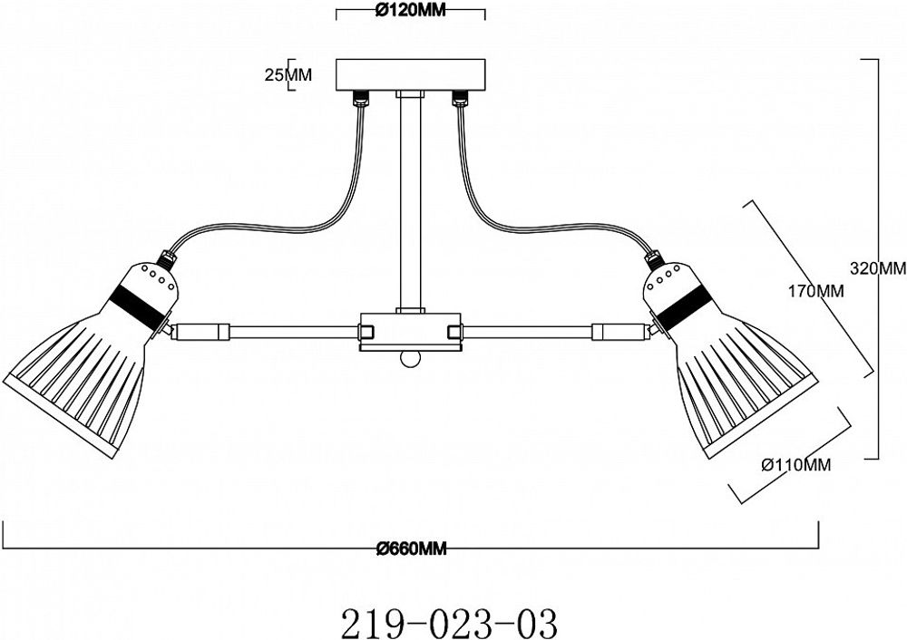 Люстра на штанге Velante  219-023-03