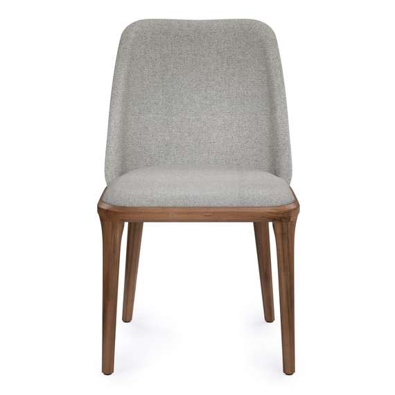 Стул Bruno, бежевый, ножки орех