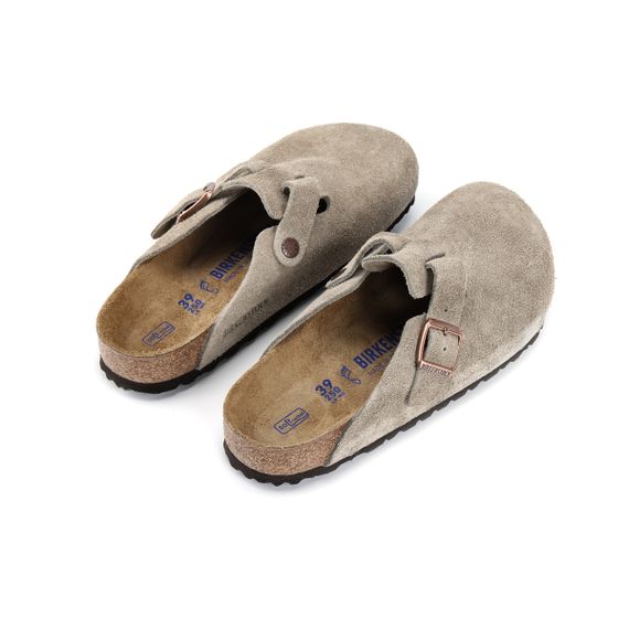 Birkenstock Boston Soft Footbed Домашние тапочки Серый, Обычный Свободный покрой Унисекс