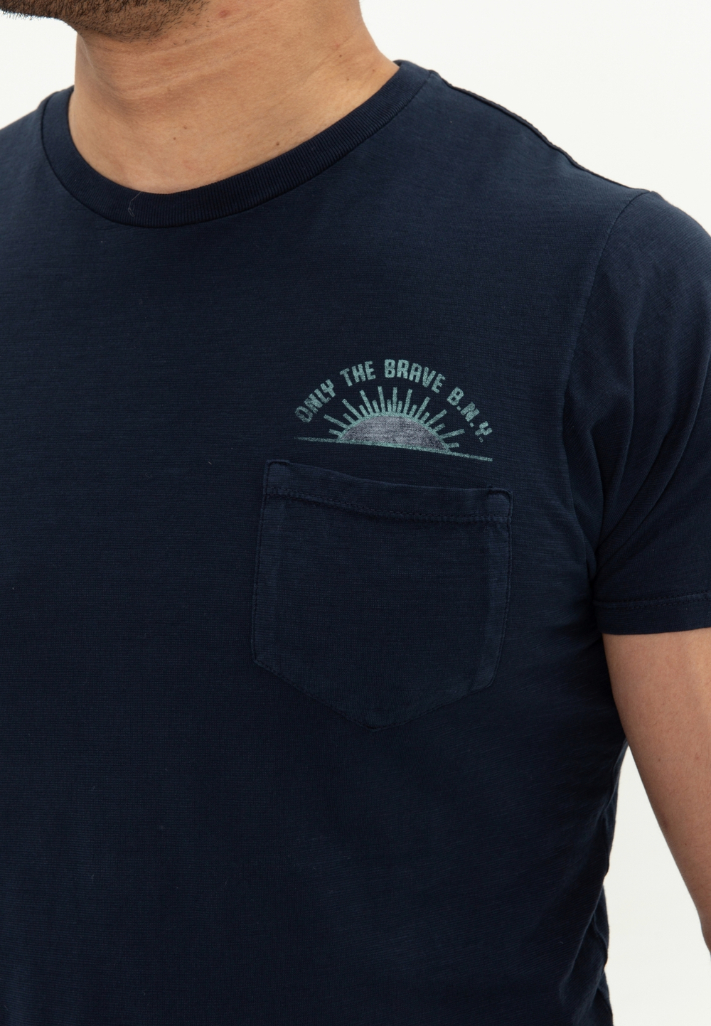 Футболка Bowery NYC "Only The Brave" Slub Navy