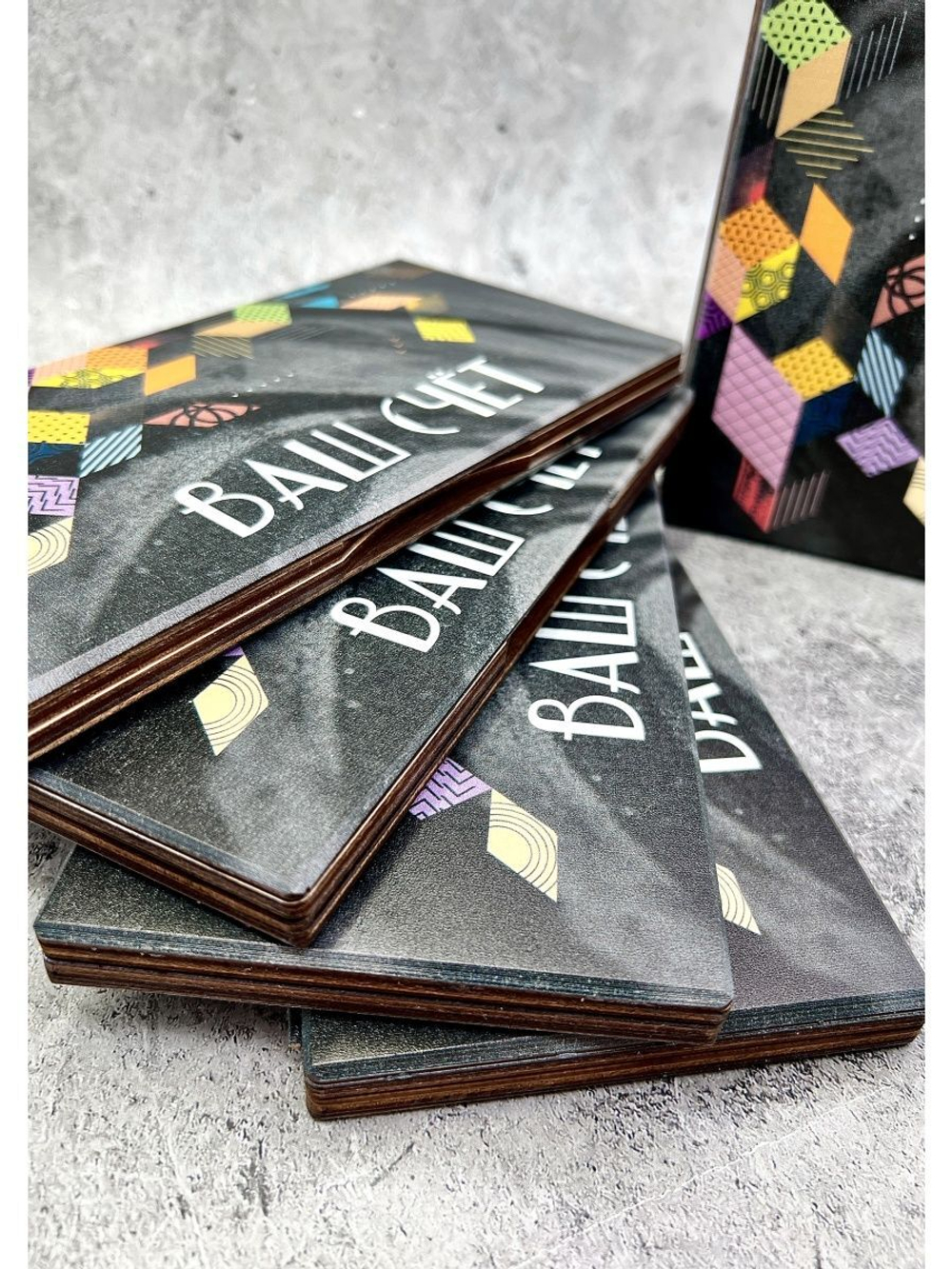 Счётница для кафе деревянная