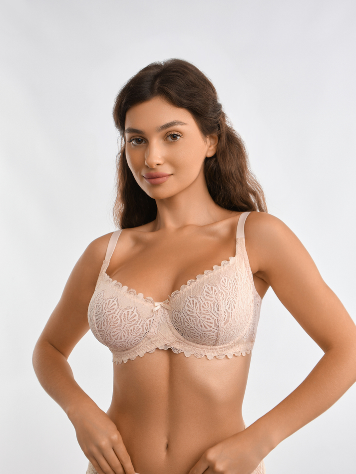 Кружевной бюстгальтер OIRO Tulip с мягкими чашками