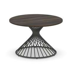 Oak Стол переговорный круглый D=1200 PR.C.SPRG-003.D Дуб Мали/Металл Антрацит 1200*1200*750