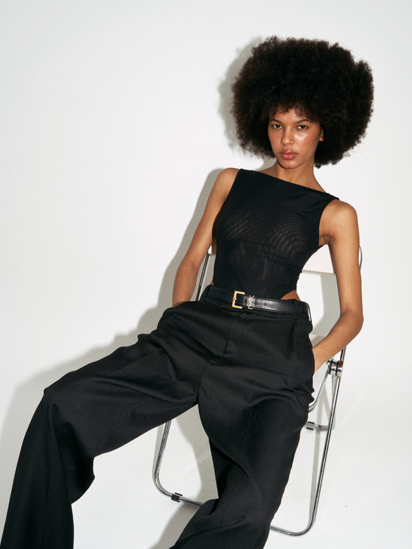 Bodysuit Mira Mesh Black