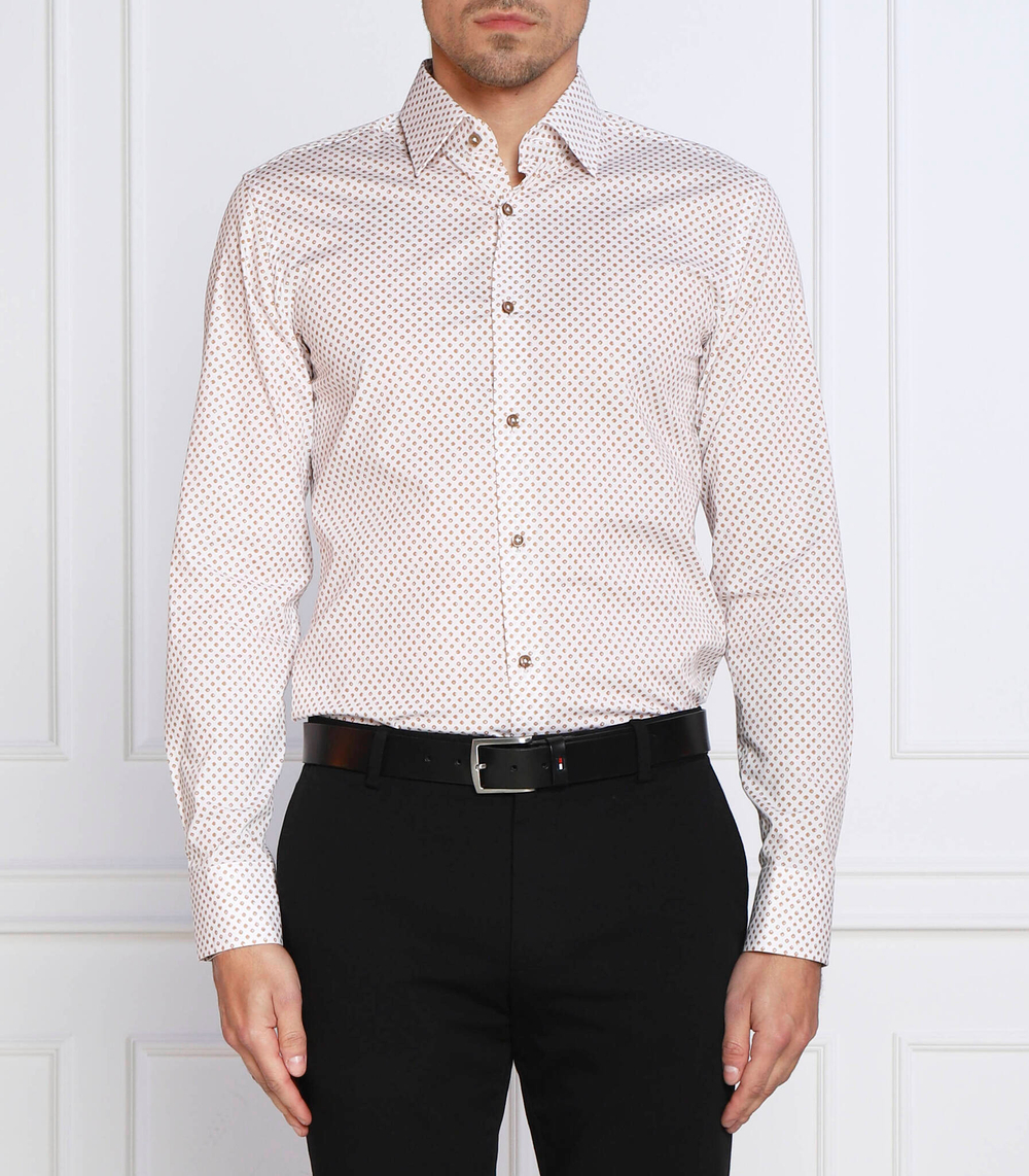 рубашка h-hank-kent-c1-214 BOSS BLACK - белый(50494728)