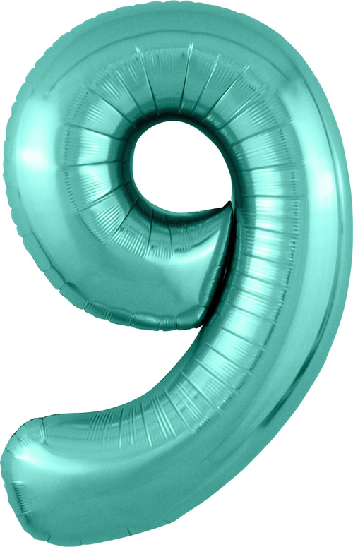 Ag (40''/102 см) Цифра, 9 Slim, Бискайский зеленый, 1 шт. в уп.