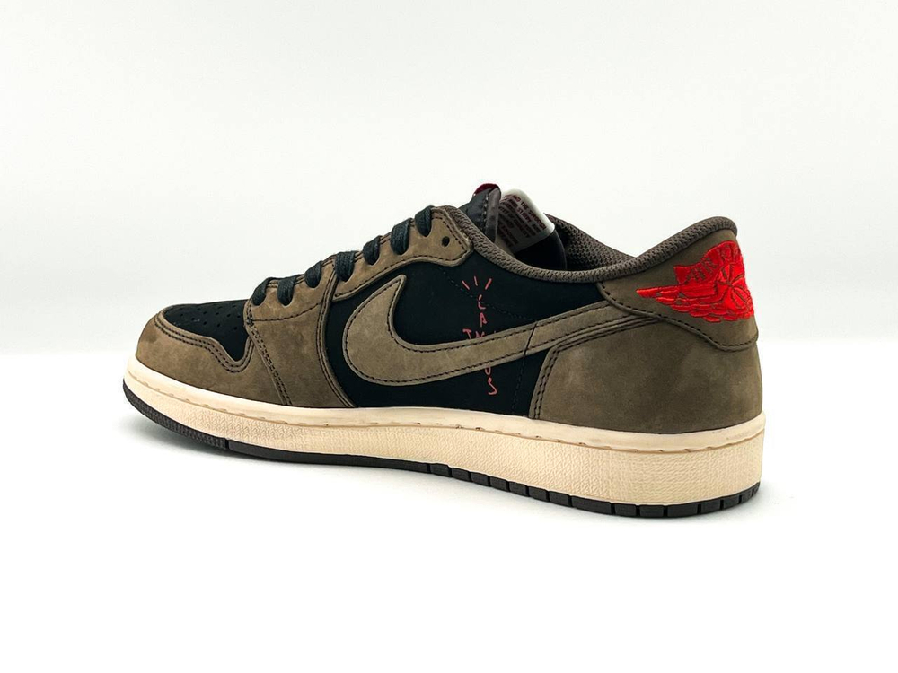 Кеды Nike Travis Scott&Air Jordan 1 Retro Low OG SP "Dark Mocha"