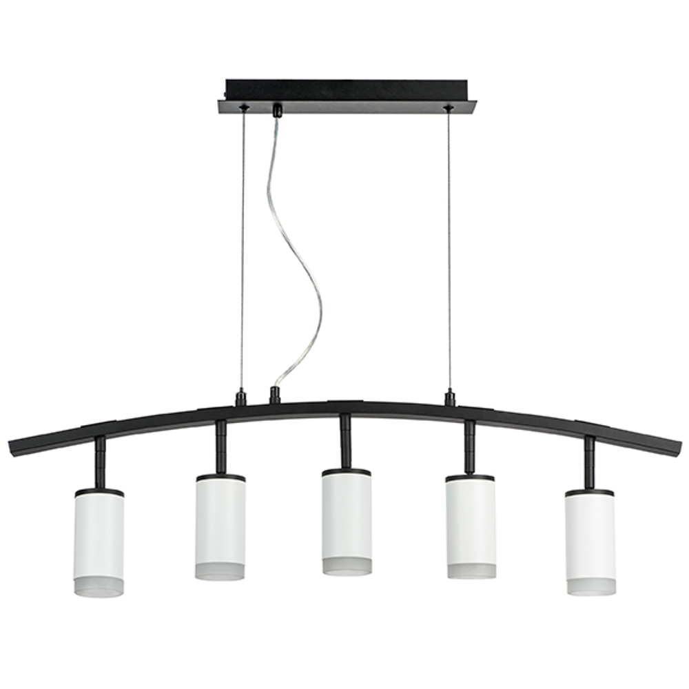 LR7353650 Люстра RULLO 5х50W GU10 ЧЕРНЫЙ/БЕЛЫЙ (571735+214436-5+202430-5)