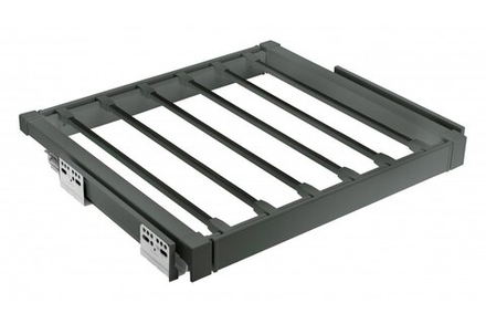 Вешалка для брюк ELITE 800мм, скрытый монтаж с доводчиком, антрацит