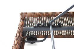 "Рим" шезлонг с подушкой, цвет коричневый