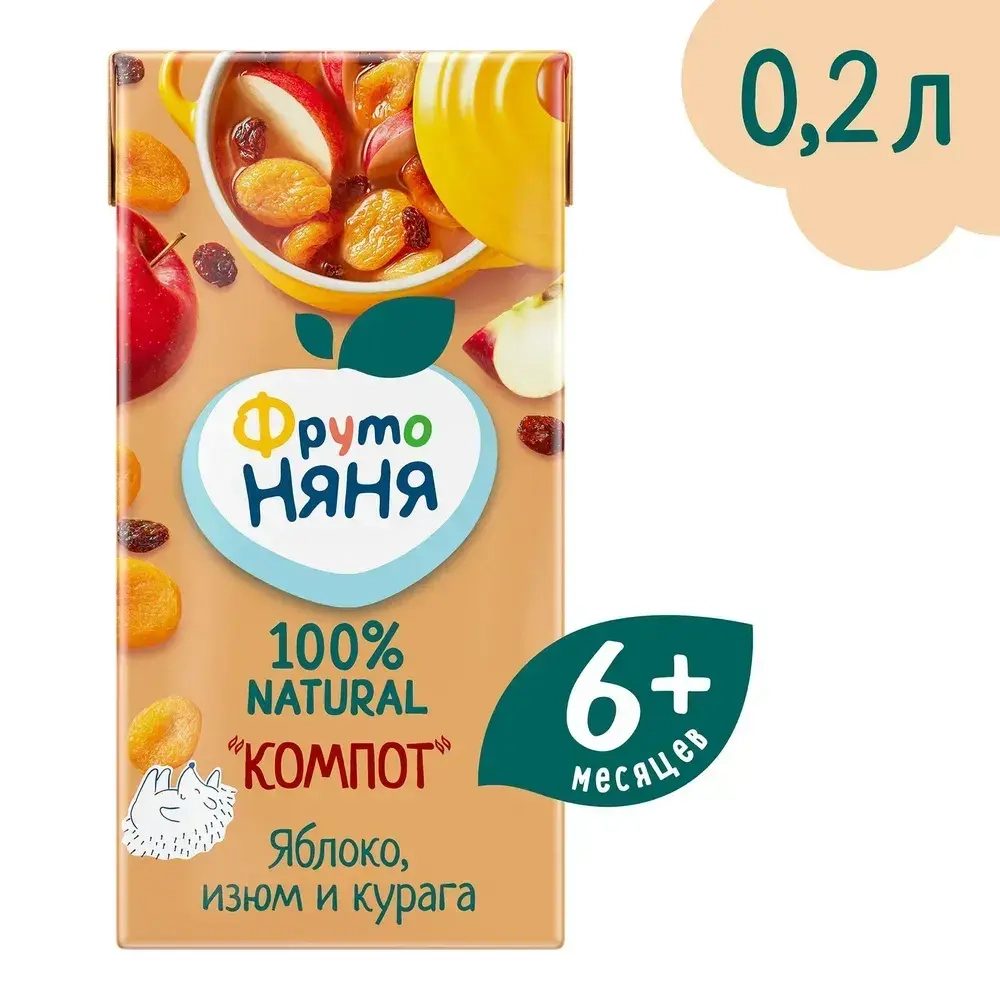 Компот "Фрутоняня" из сухофруктов, с 6 месяцев, 0,2 л