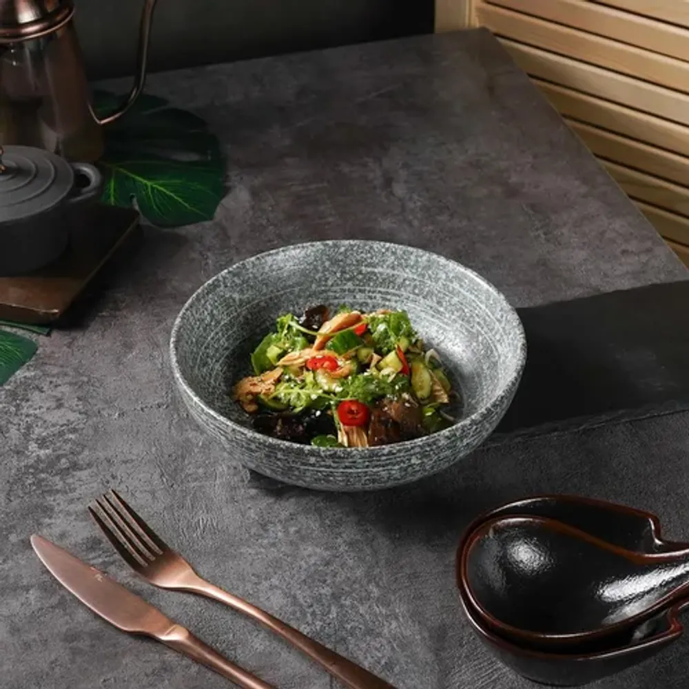 Салатник 900 мл d 20 см h5,4 см глазурь Glossy Stone Untouched Taiga P.L. Proff Cuisine [1]