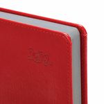 Ежедневник датированный 2022 А5 138x213 мм BRAUBERG "Rainbow", под кожу, красный, 112769