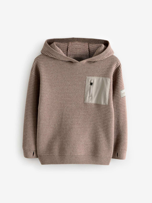 Толстовка с капюшоном для мальчика Next 433-572, Коричневый