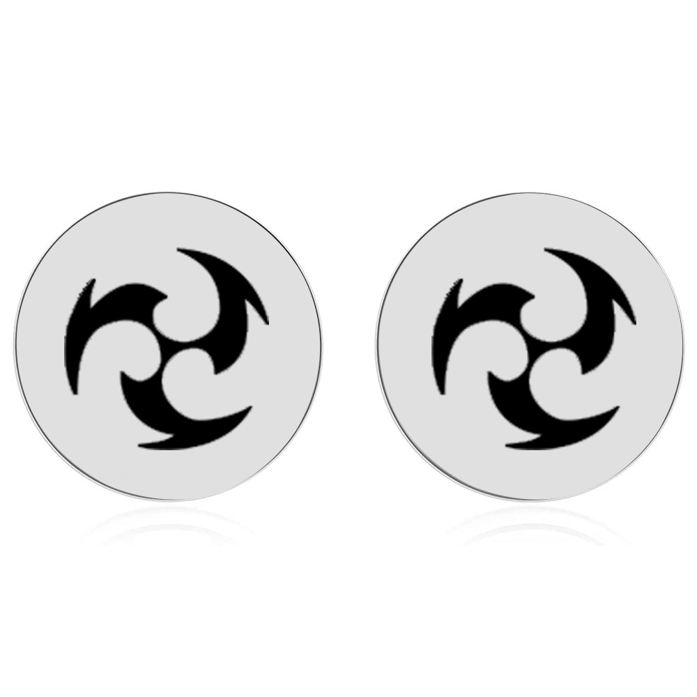 Серьги "Genshin Impact / Геншин" (Круглые гвоздики)