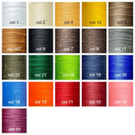 Нитки вощеные круглые 0,55 мм 35м, цвет 14 (розовый)