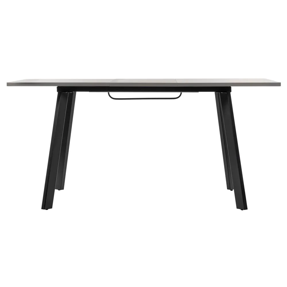 Стол Bradex Home Dublin раскладной 120-160х80х75 серый мрамор с чёрными ножками