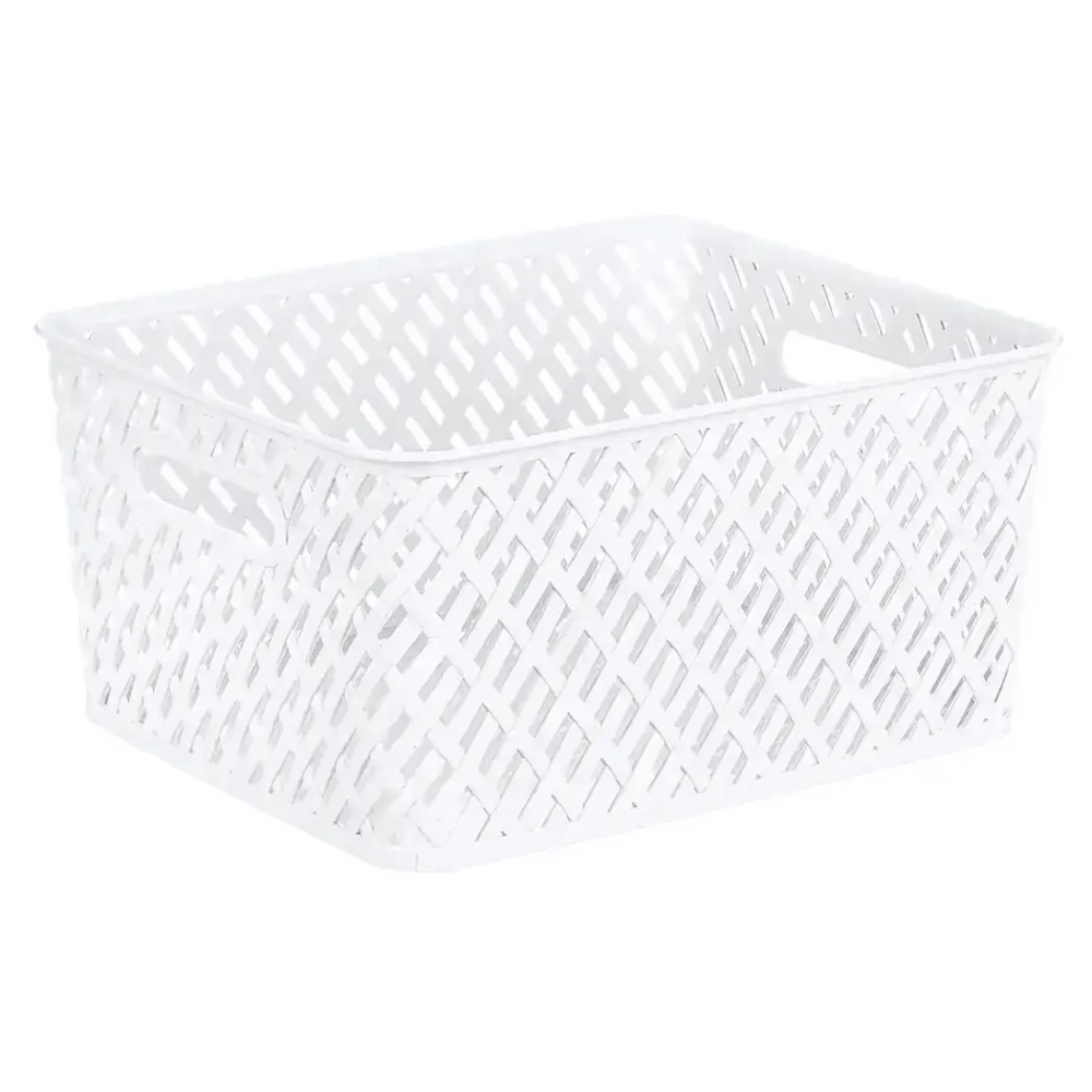 Корзина Плетенка (350х175) (белый)