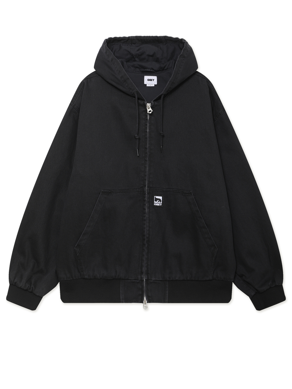 Куртка Джинсовая С Капюшоном Obey Glen Zip Up Jacket