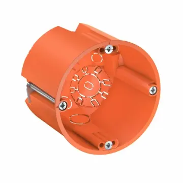 Подрозетник для гипсокартона 68*61мм глубокий с металлическими лапками OBO Bettermann