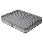 Сушилка для посуды atle раздвижная большая, серая