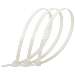 Кабельная стяжка ЭРА NO-225-165 (хомут) нейлоновая 7.6 х 300 мм белая (100 шт/уп) | Кабельные стяжки (хомуты)