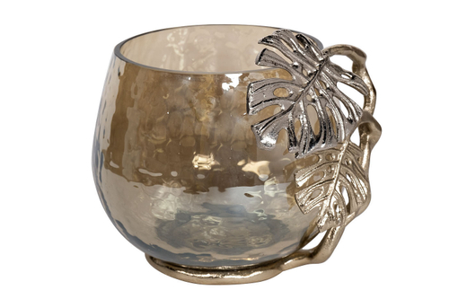 Подсвечник / Подсвечник декоративный / Подсвечник интерьерный / Подсвечник новогодний Garda Decor декоративный "Тропики"