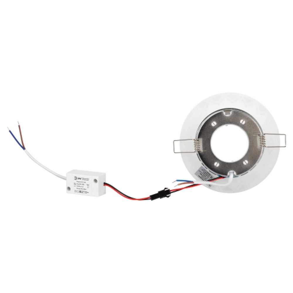 DK LD27 WH/WH Светильник ЭРА декор cо светодиодной подсветкой GX53, белый/белый