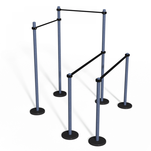 Двухуровневый турник и брусья