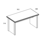 TOSCANA NEW, Стол журнальный. Цвет ПЕРСИДСКИЙ ЖЕМЧУГ/КАНЬОН