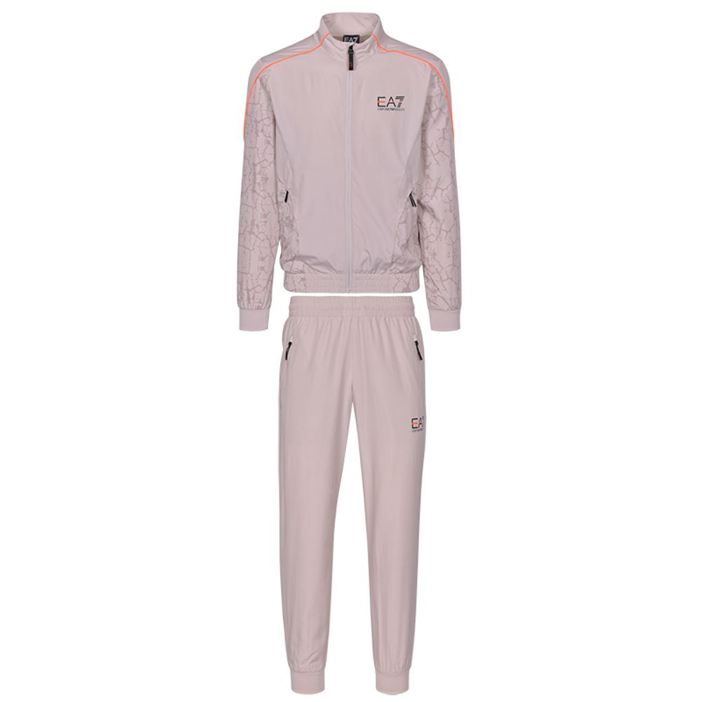 Мужской теннисный костюм EA7 Man Woven Tracksuit - rainy day