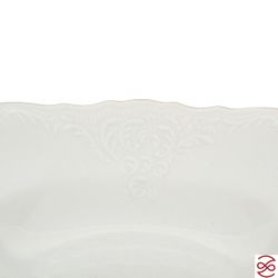 Конфетница на ножке Bernadotte Белый узор 16 см