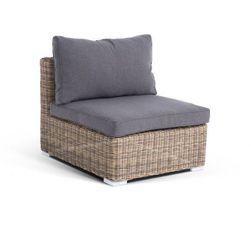 "Лунго" модуль диванный прямой с подушками, цвет соломенный