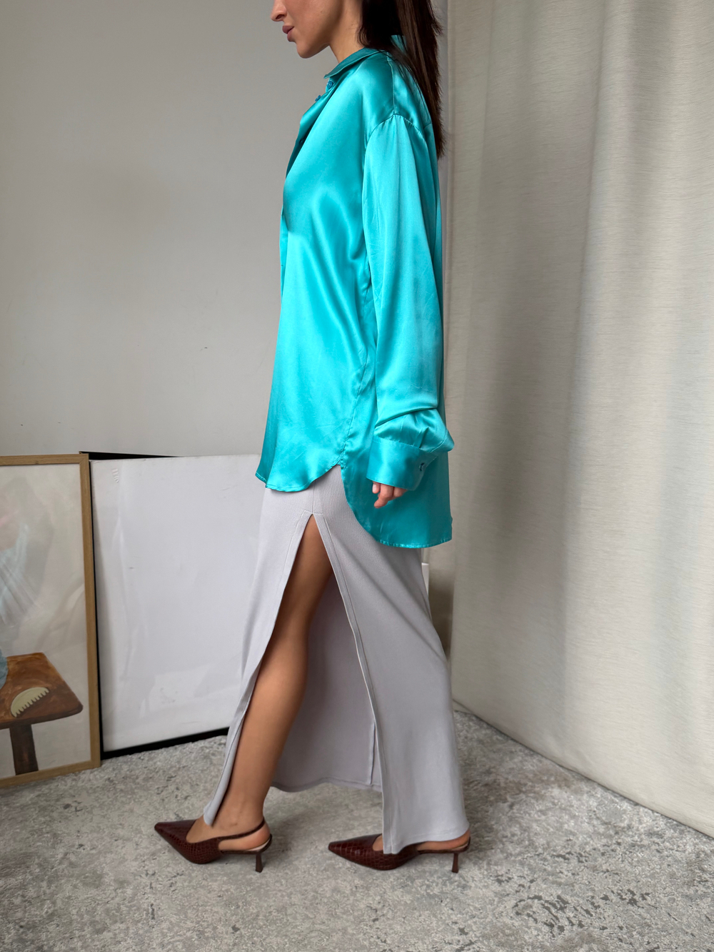 Шёлковая блузка Sashaverse, S