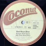 Bad Boys Blue ‎– Kisses And Tears (Европа 1986г.) 12", 45 RPM