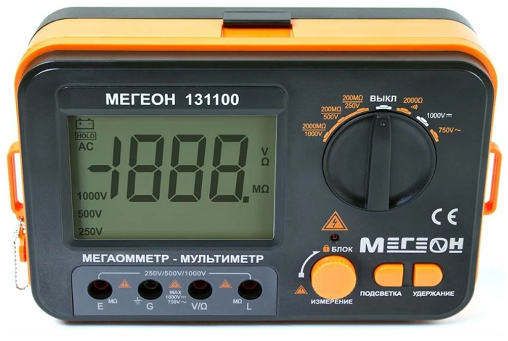 Измеритель сопротивления изоляции МЕГЕОН 131100