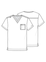 Топ медицинский мужской Cherokee WW Revolution WW625, голубой, S