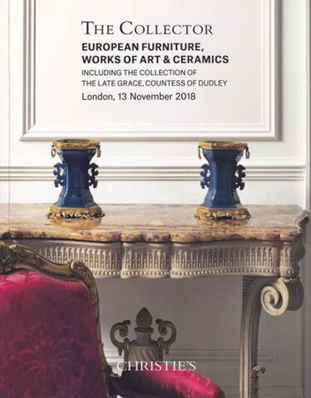 Каталог аукциона Christie’s, Лондон, Европейская мебель, предметы искусства и керамика от 13 ноября 2018 года