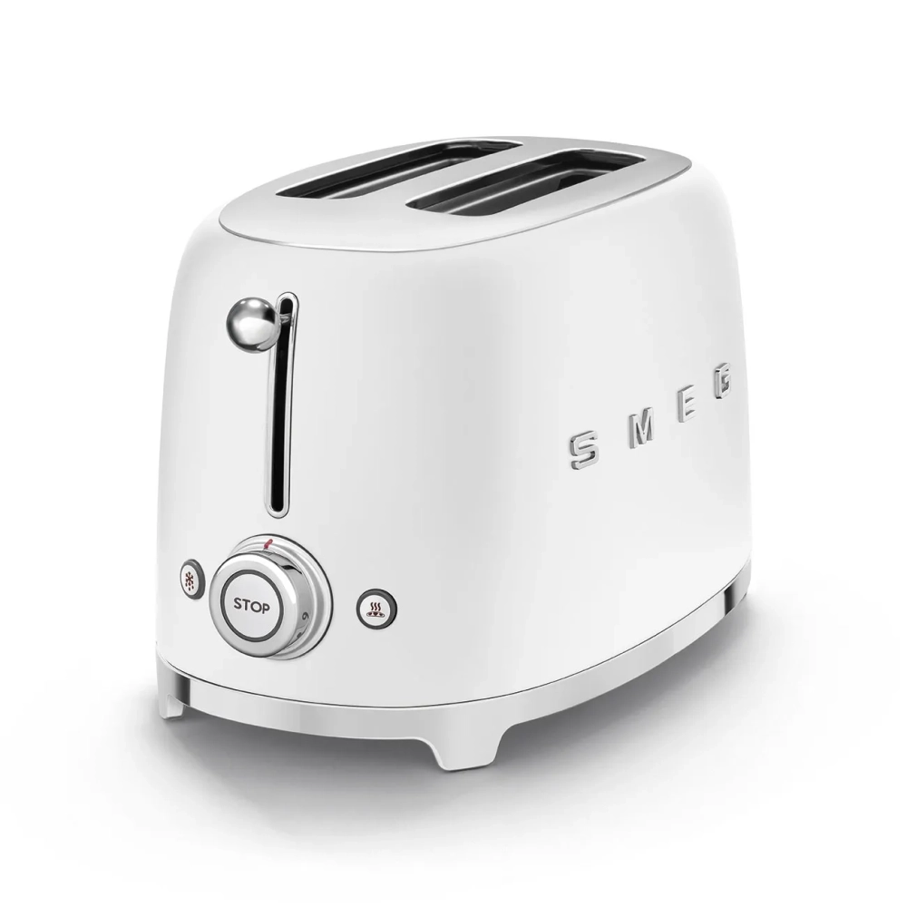 Тостер Smeg TSF01WHMEU матовый белый