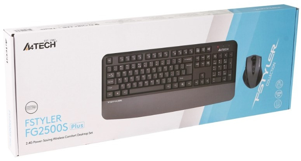 Клавиатура A4Tech Fstyler FG2500SPlus серый