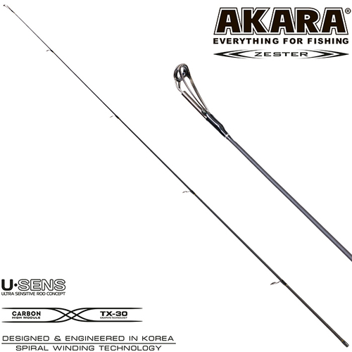 Хлыст угольный для спиннинга Akara Zester IM7 (5-25) 2,7 м