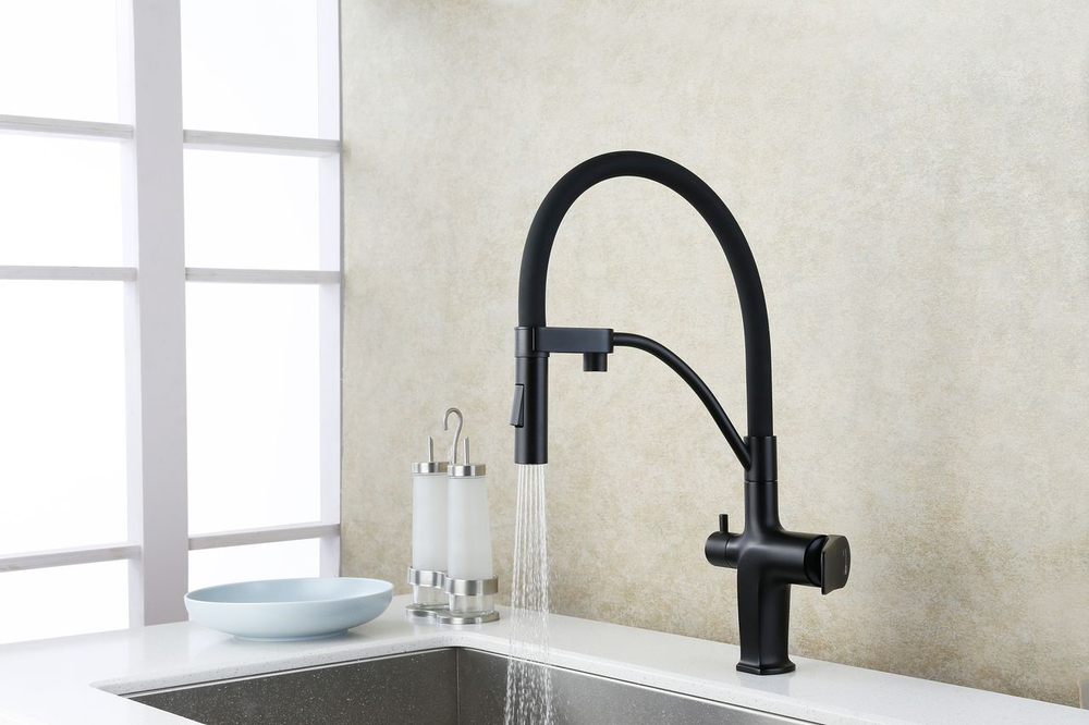 Смеситель для кухни Lemark Bronx (LM3761BL)