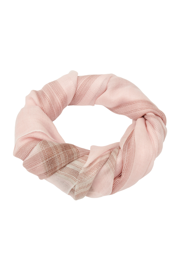 Палантин из кашемира пудрового цвета