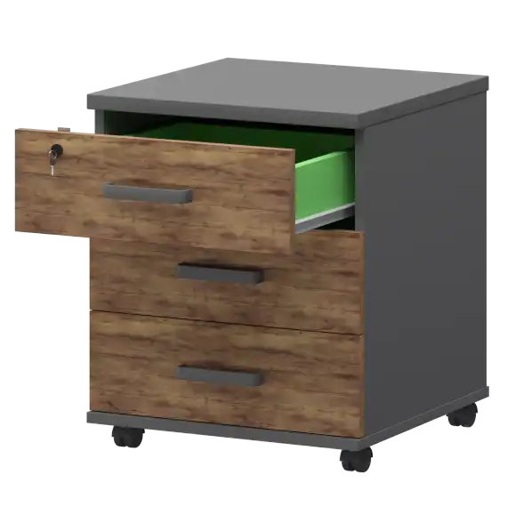 Тумба подкатная СМТ-3ПЦ Тип1  450x434x620 Смарт