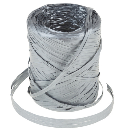 Рафия "Металлизированная" 10ммx200м Серебро