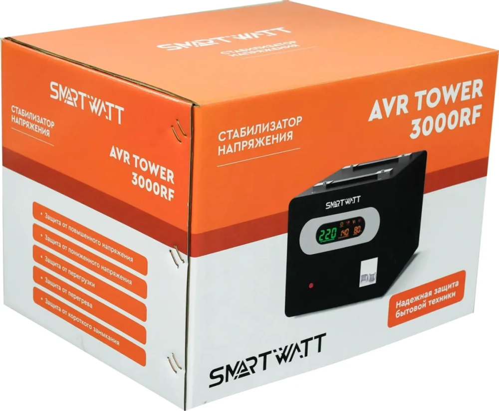 Напольный стабилизатор напряжения SMARTWATT AVR TOWER 3000RF