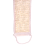 Мочалка для тела «ULTRAMARIN LOTOS», комбинированная с сизалем, цвет белый, 70*10см